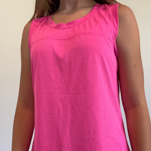 PINK ATHLETIC WORKOUT TANK WITH  BACK CUTOUT SIZE S - Picture 3 of 7
